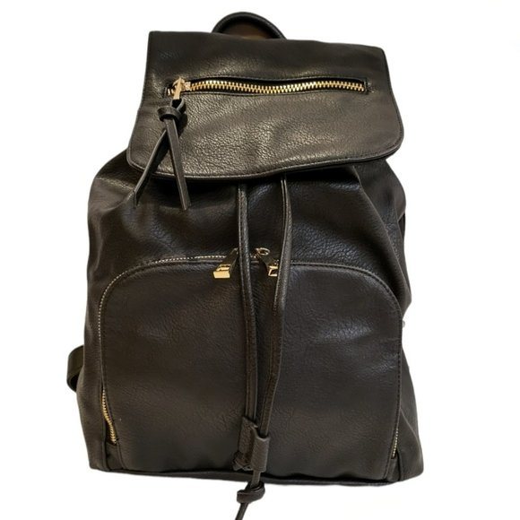 Aldo Bags Aldo Black Leather Backpack Poshmark